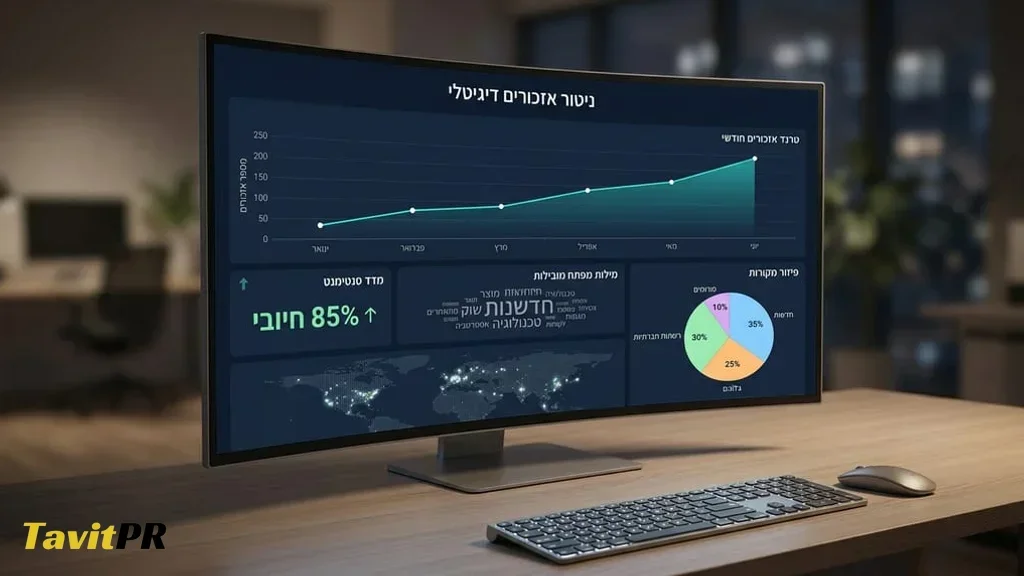מסך מחשב המציג לוח בקרה של נתונים וסטטיסטיקות